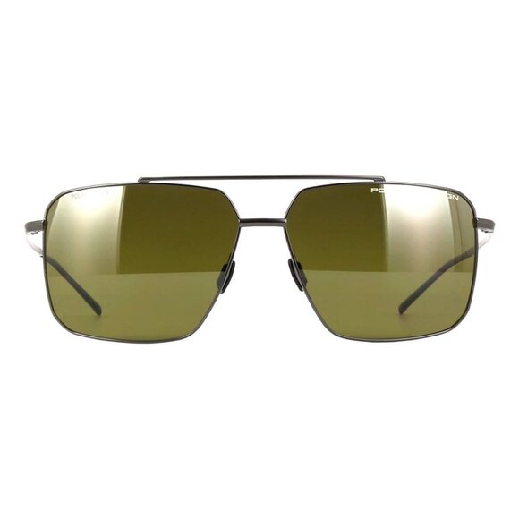 New PORSCHE DESIGN Grey Polarised Square P8936 C Sunglasses Women - Picture 2 of 4